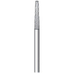 ナカニシ　超硬カッター　５本入　テーパー型　シングルカット　φ１．６×９．５×軸φ１．６　【品番：22112】