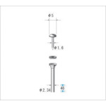 ナカニシ　マンドレール　ステンレス　１０本入　ねじ径φ１．６×軸φ２．３４　【品番：37015】