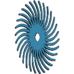 ナカニシ　フェザーゴム砥石　１０枚入　ホイール型　φ２５．４×１．５×穴φ３．２　ＷＡ　＃８０　【品番：47023】