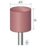 ナカニシ ハイパワーポリッシャー １０本入 円柱型 φ２５×２５×軸φ６ ＷＡ ＃１２０ 【品番：47442】