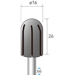 ナカニシ　専用ゴムホルダー　３本入　円筒先丸型　φ１７ｍｍ用　軸φ６　【品番：49810】