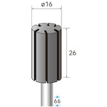 ナカニシ　専用ゴムホルダー　３本入　円筒型　φ１７ｍｍ用　軸φ６　【品番：49830】 5,768円