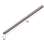 ナカニシ ダイヤセラファイバー砥石 丸型 径3×50 #400 【品番:55801】|住設プロ 店
