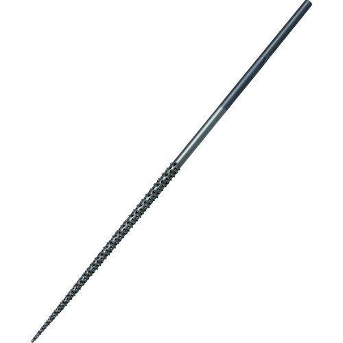 ナカニシ　精密鉄鋼ヤスリ　鬼目　３本入　丸型　３．８×３．８×６９×軸φ３　【品番：57402】