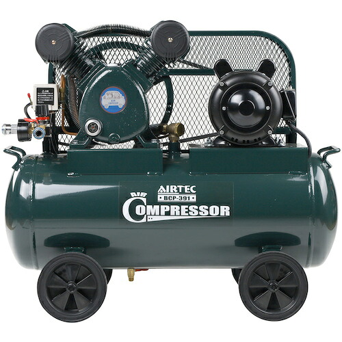 【別途送料あり】（株）ナカトミ　ＡＩＲＴＥＣ　エアーコンプレッサー　ＢＣＰ－３９１　単相１００Ｖ　【品番：BCP-391】 83,714円