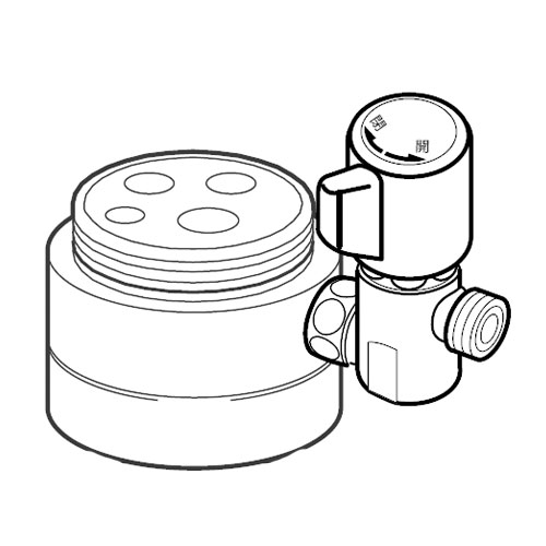 楽天市場】ナニワ製作所 シングル分岐 【品番：NSP-STKA7】○ : 住設