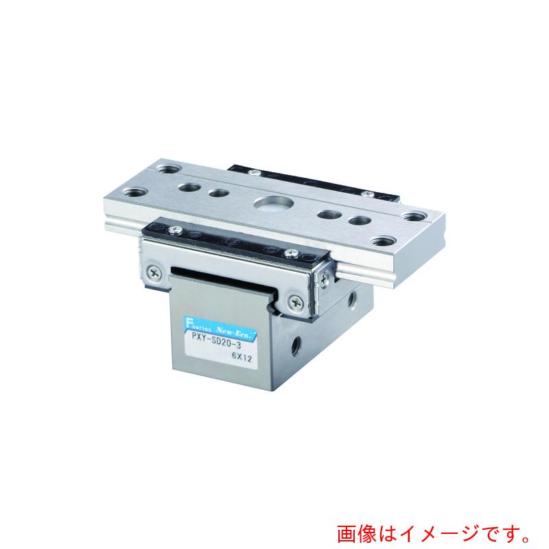 ニューエラー（New-Era）　ピコポジショナＰＸＹシリーズ　シリンダ内径１２／２０ｍｍ　誤差吸収範囲１～３ｍｍ　標準タイプ／ＬＦ　ロックオフタイプ／センタ保持タイプ　【品番：PXY-SD20-2-LF】