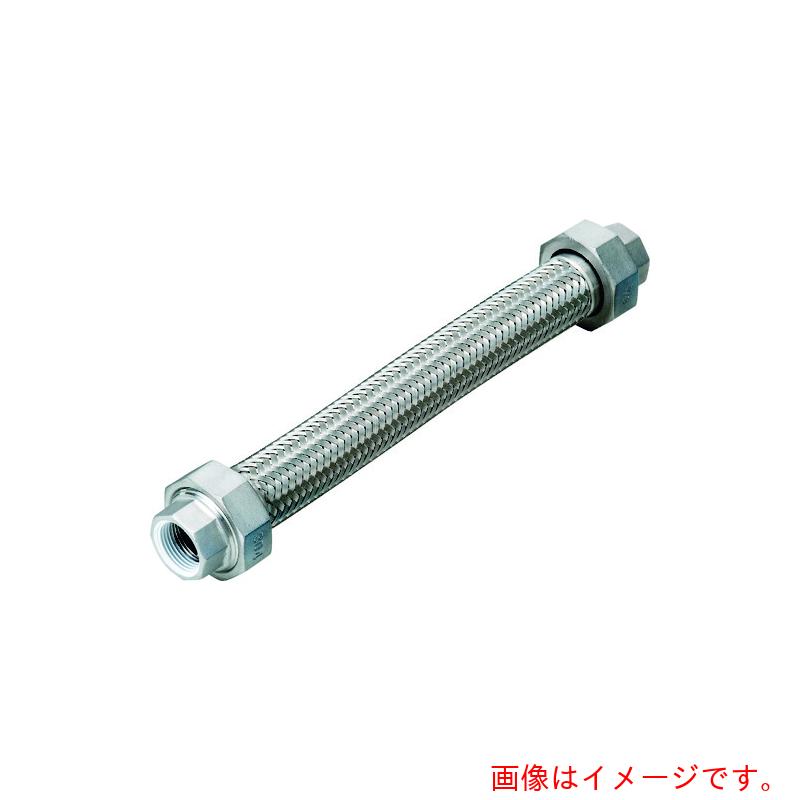 南国フレキ工業（NFK）　シールコートユニオン式フレキシブルホース（無溶接式）　ユニオンＳＵＳ３０４（ＡＬＬＳＵＳ３０４）　２５Ａ×１８００Ｌ　【品番：NK-1100-P/SUS304-25A-1800L】