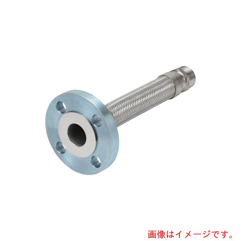 南国フレキ工業（NFK）　ニップル×フランジ式（ラップジョイント型）フレキシブルホース／柔軟チューブ仕様　継手ＳＳ４００　３２Ａ×４００Ｌ　【品番：NK1500X2600SA/10KSS400-32A400】