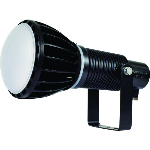 日動工業　エコビックＬＥＤ投光器１００Ｗ　常設用　ワイド　アース付　電線２ｍ　本体黒、電球黒　【品番：ATL-E100J-WBK-50K】