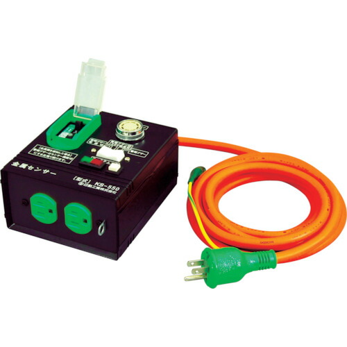 日動工業　金属センサーボックスタイプ　漏電保護専用ブレーカー付　３ｍ　２．０×３芯　【品番：KS-EB550】