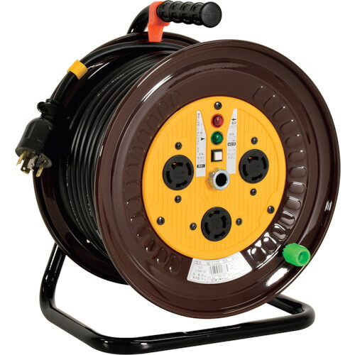 日動工業　三相２００Ｖドラム　ロック（引掛）式コンセントドラム（屋内型）　３０ｍ　【品番：ND-E330L-20A】