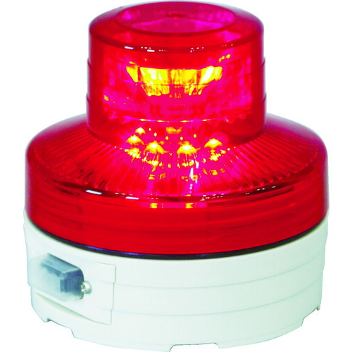 日動工業　電池式ＬＥＤ回転灯ニコＵＦＯ　常時点灯タイプ　赤　【品番：NU-AR】