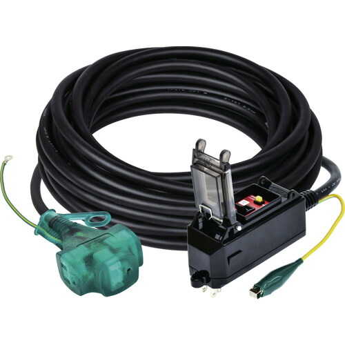 日動工業 プラグインポッキンブレーカ 過負荷漏電保護兼用 10m 【品番:PIPB-EK10E-S】|住設プロ 店