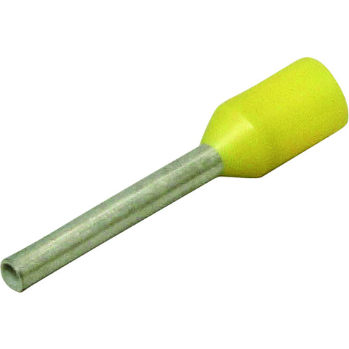 ニチフ　フェルール（１００個×５ＰＫ）　黄色　【品番：NF 0.25-8-YEL】