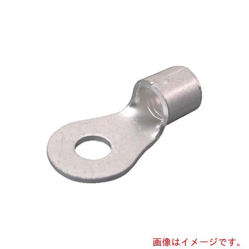 ニチフ　裸圧着端子　Ｒ形（１００Ｐ）　より線２６．６６～４２．４２　外寸２２ｍｍ　スタッド径８．４ｍｍ　【品番：R 38-8】