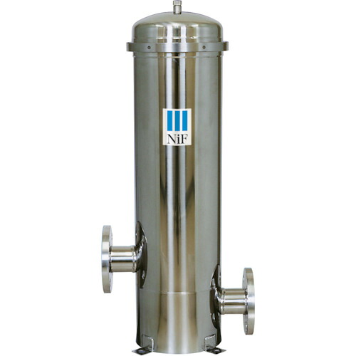 【別途送料あり】日本フイルター（NiF）　ＳＵＳ３１６Ｌ製ハウジング　ＳＦＨ－１０Ｖ－Ｌ－Ｅ－Ｐ－６　５００ｍｍ５本用　ＯリングＥＰＤＭ　【品番：SFH-10V-L-E-P-6】
