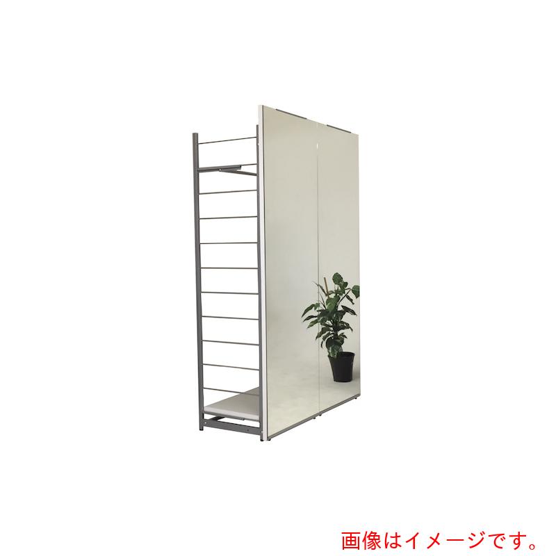 【別途貨物輸送あり】日本住器加工 中仕切り納めるハンガー仕合わせ 幅１２０ｃｍ うしろ側銀鏡印字機 自然的 【品番：H-120PM NT】