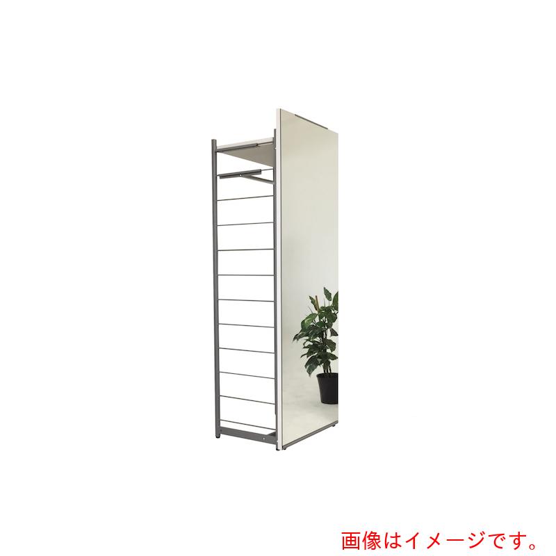 【別途送料あり】日本住器工業　間仕切り収納ハンガーラック　幅６０ｃｍ　背面ミラータイプ　ナチュラル　【品番：H-60PM NT】 26,017円