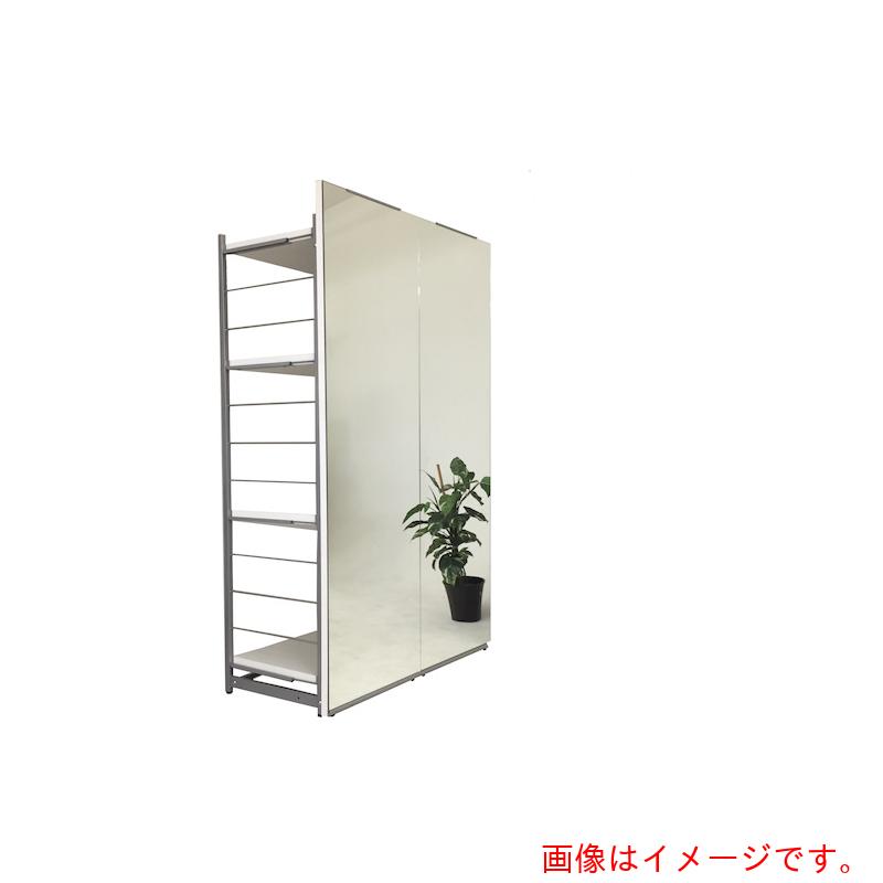 【別途貨物輸送あり】日本住器実業 中仕切り納める仕合わせ 幅１２０ｃｍ うしろ側鏡鑑手合い 自然的 【品番：R-120PM NT】