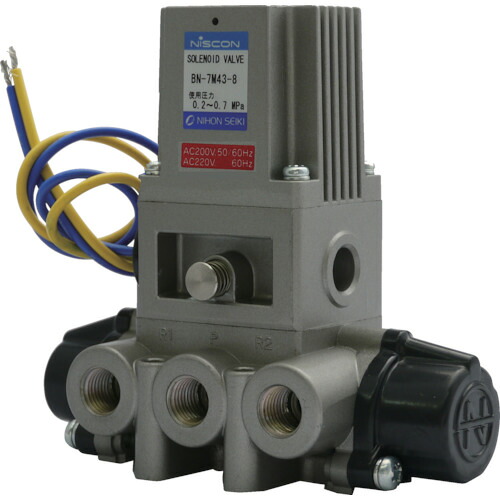 日本精器 ４道のり電磁弁８ＡＡＣ２００Ｖ７Ｍ続きものシングル 【品番：BN-7M43-8-E200】