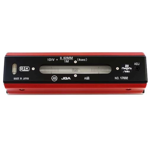 新潟精機　ＳＫ　精密平形水準器　ＪＩＳ　Ａ級　２００ｘ０．０２　【品番：FLA-200002】