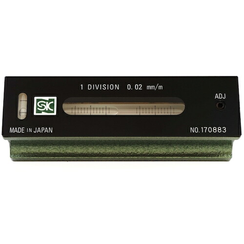 新潟精機　ＳＫ　精密平形水準器　一般工作用　１５０ｘ０．０２　【品番：FLW-150002】