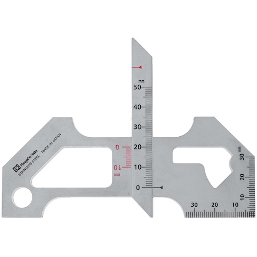 新潟精機 SK 溶接ゲージ（脚長／余盛／角肉のど厚／行きちがい段差） 【品番：WG-5】