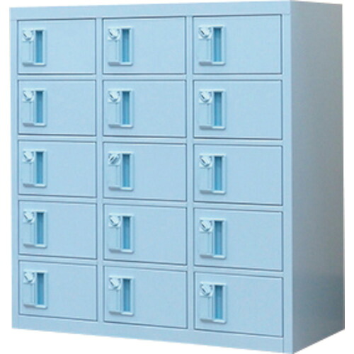 仁張仕立て上げる所（ニンバリ） 抗菌価値高い品ロッカー（文字盤錠）３列５段 【品番：NKBA-0305K】