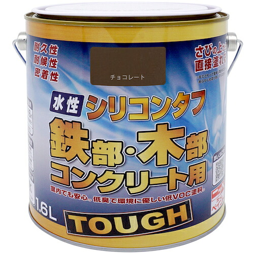 ニッペホームプロダクツ　水性シリコンタフ　チョコレート　１．６Ｌ　【品番：4976124093258】 4,893円