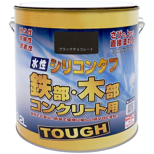 ニッペホームプロダクツ 水溶性ケイ素樹脂手ごわい 黒いこと黒茶 ３．２Ｌ 【品番：4976124093364】