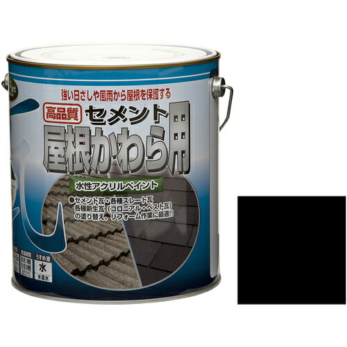 ニッペホームプロダクツ 水溶性セメント質大屋根かわら用 ３ｋｇ 黒いこと ＨＹＮ００６－３ 【品番：4976124200953】