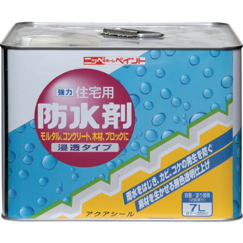 ニッペホームプロダクツ　住宅用防水剤　７Ｌ　透明　ＨＲ２００２&minus;７　【品番：4976124400629】｜住設プロ　店