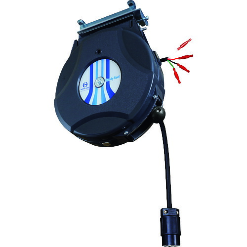 日平機器 リール 200Vコンセントリール 引掛け式3P接地コンセント ブラックグレー 【品番:HEP-250L-BG】|住設プロ 店