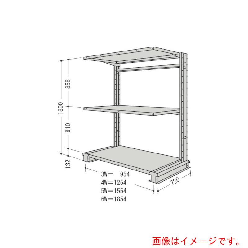 【別途送料あり】日本ファイリング　キャンチラック単式１連Ｗ９５４Ｄ７２０Ｈ１８００Ｆ３　【品番：CR63L-S3】