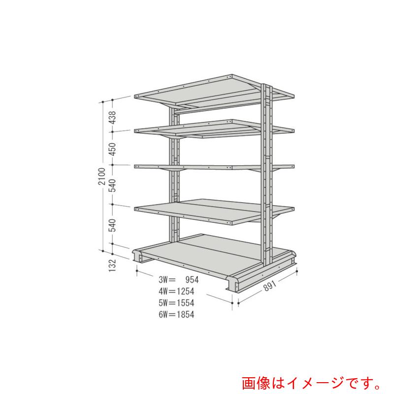 【別途送料あり】日本ファイリング キャンチラック複式増結1連W1254D891H2100F5 【品番:CR74S-W5B】|住設プロ 店