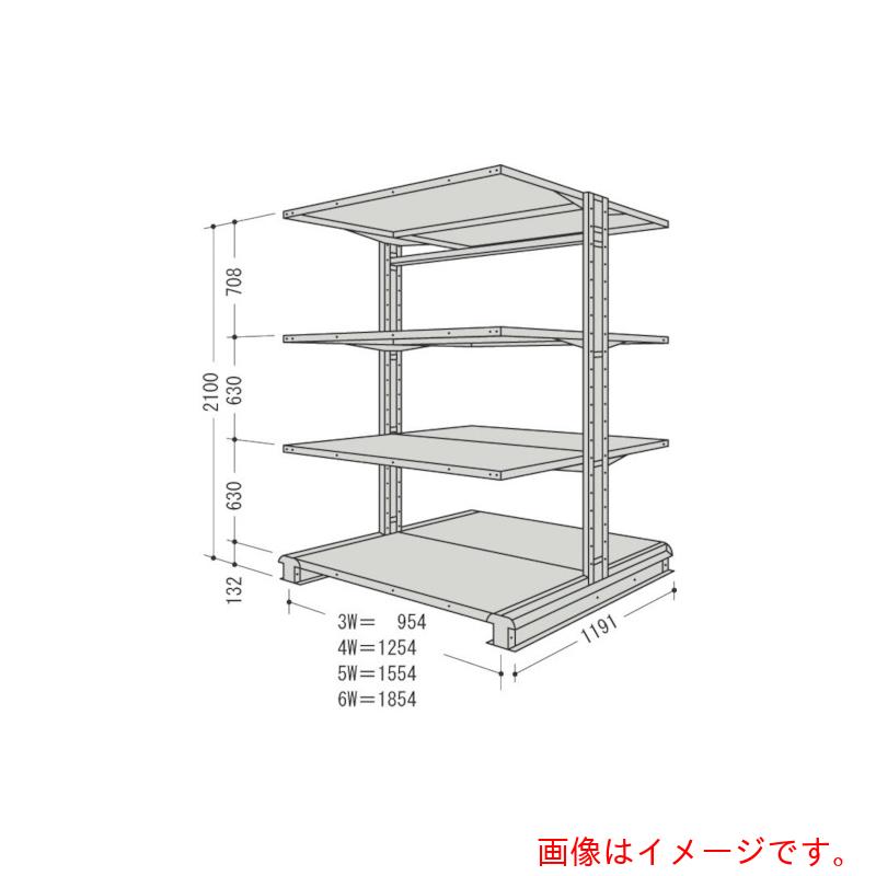 【別途送料あり】日本ファイリング　キャンチラック複式１連Ｗ１５５４Ｄ１１９１Ｈ２１００Ｆ４　【品番：CR75L-W4】 105,294円