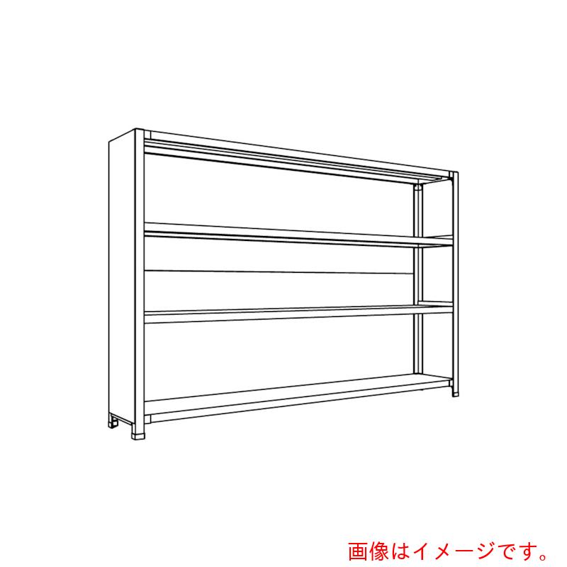 【別途送料あり】日本ファイリング　背板・側板付軽量物品棚Ｗ１８００Ｄ３００Ｈ１２００Ｆ４　【品番：LA46K-24】