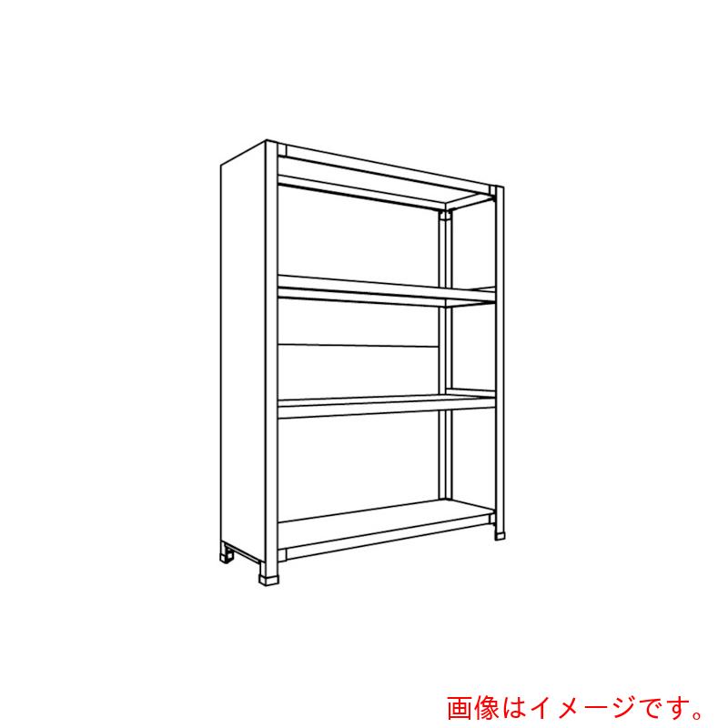 【別途送料あり】日本ファイリング　背板・側板付軽量物品棚Ｗ１８００Ｄ４５０Ｈ１２００Ｆ５　【品番：LA46S-25】