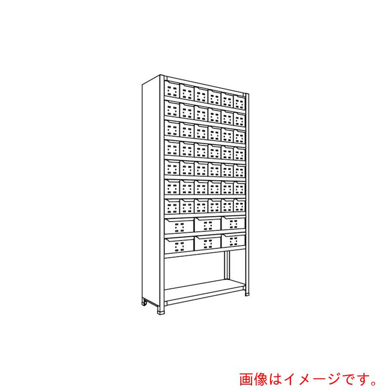 【別途貨物輸送あり】日本ファイリング 抽き出し付軽さ商いもの棚Ｗ９００Ｄ３００Ｈ１８００Ｆ１１ 【品番：天使の都市63K-711】