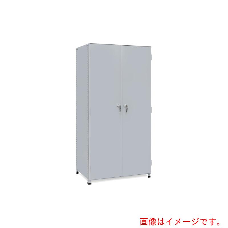 【別途送料あり】日本ファイリング　背板・側板付扉付物品棚　間口９００×奥行６３０ｍｍ　６段　【品番：LA63L-T6】