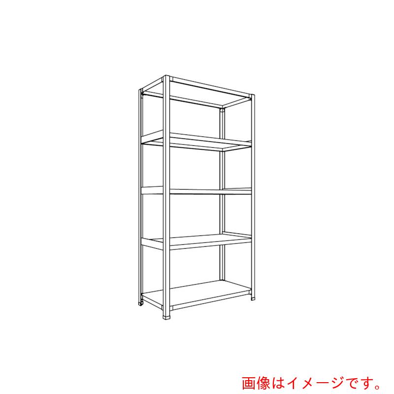 【別途送料あり】日本ファイリング　軽量開放棚　中棚ボルトレスタイプＷ９００Ｄ４５０Ｈ１８００Ｆ５　【品番：LA63S-15】