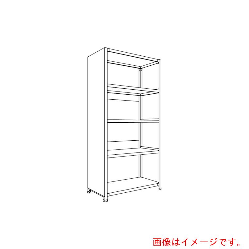 【別途送料あり】日本ファイリング 背板・側板付軽量物品棚Ｗ９００Ｄ４５０Ｈ１８００Ｆ５ 【品番：LA63S-25】