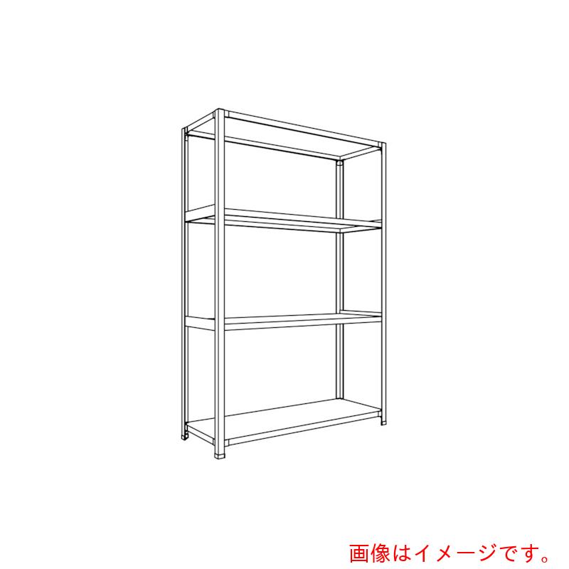 【別途送料あり】日本ファイリング　軽量開放棚　中棚ボルトレスタイプＷ１２００Ｄ４５０Ｈ１８００Ｆ４　【品番：LA64S-14】