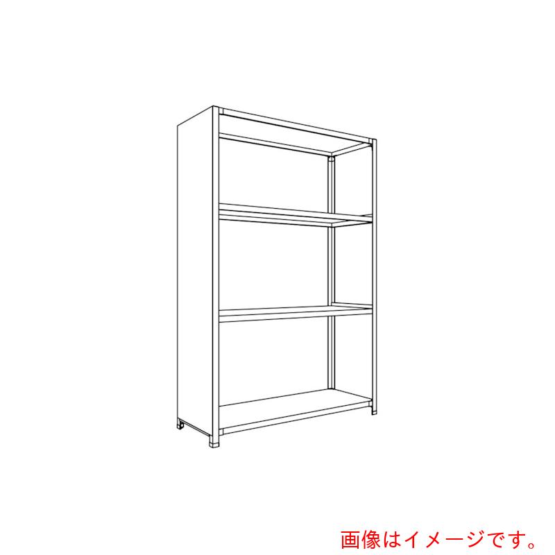 【別途送料あり】日本ファイリング 背板・側板付軽量物品棚W1200D450H1800F4 【品番:LA64S-24】