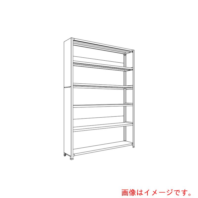 【別途送料あり】日本ファイリング　背板・側板付軽量物品棚Ｗ１５００Ｄ３００Ｈ２１００Ｆ６　【品番：LA75K-26】