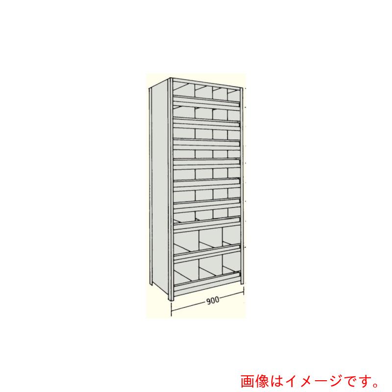 【別途送料あり】日本ファイリング 縦仕切・前当り付軽量物品棚W900D300H2400F10 【品番:LA83K-510B】|住設プロ 店