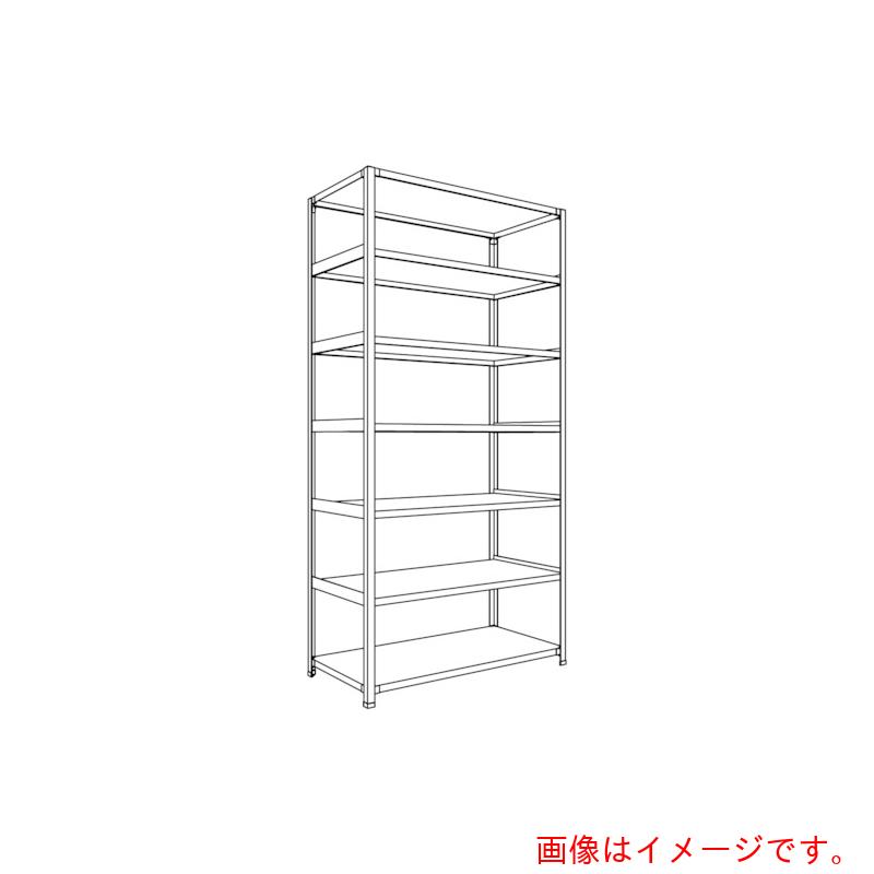 【別途送料あり】日本ファイリング　軽量開放棚　中棚ボルトレスタイプＷ１２００Ｄ６００Ｈ２４００Ｆ７　【品番：LA84L-17】