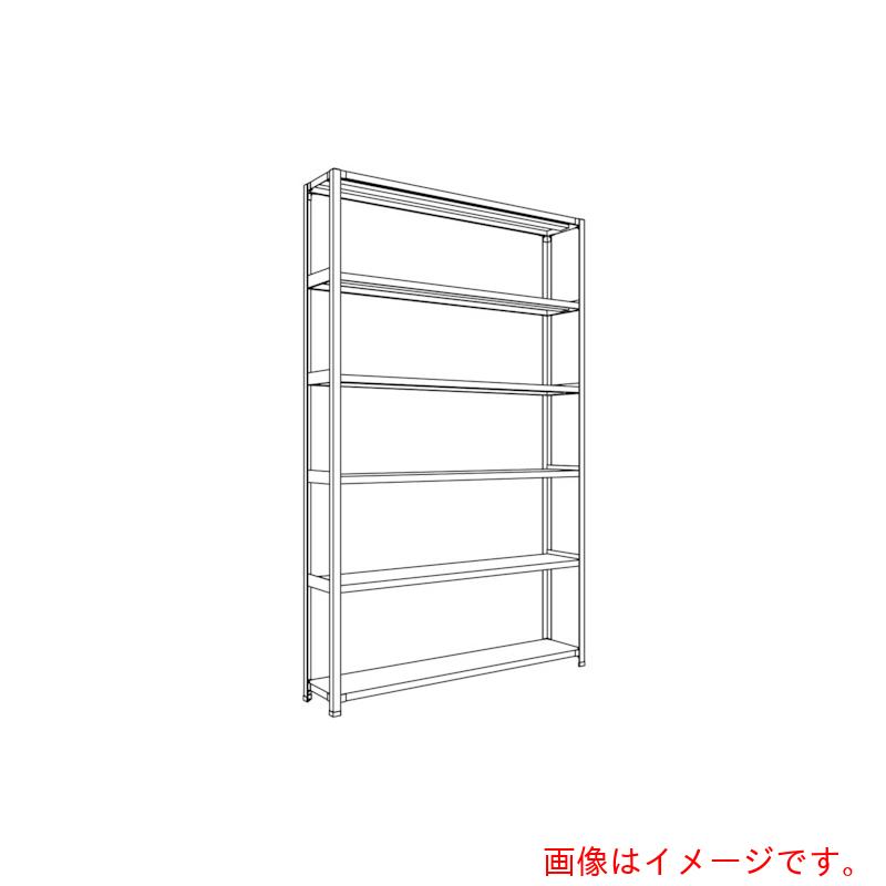 【別途送料あり】日本ファイリング　軽量開放棚　中棚ボルトレスタイプＷ１５００Ｄ３００Ｈ２４００Ｆ６　【品番：LA85K-16】