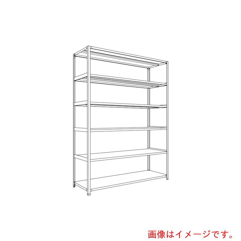 【別途送料あり】日本ファイリング　軽量開放棚　中棚ボルトレスタイプＷ１８００Ｄ６００Ｈ２４００Ｆ６　【品番：LA86L-16】